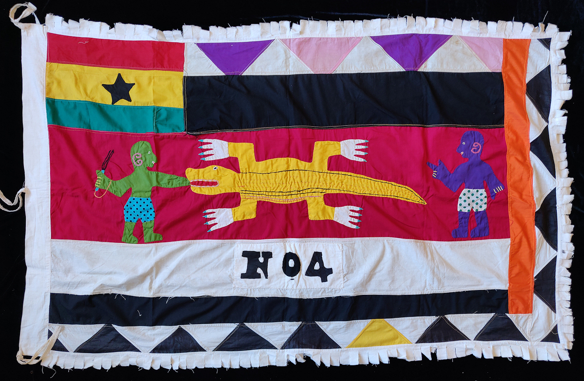 Crocodile Flag - Adire African Textiles